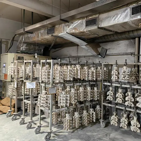 Shell making process is a key part of the precision casting process