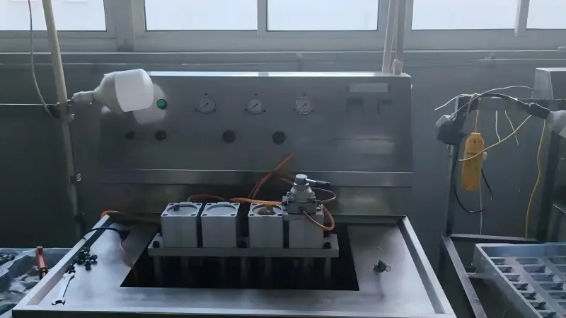 Sealing test process